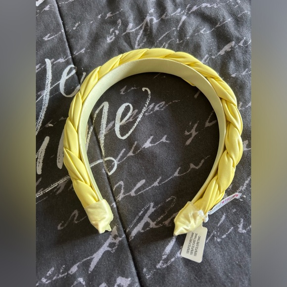 Anthropologie Yellow Braided Headband - Picture 3 of 4
